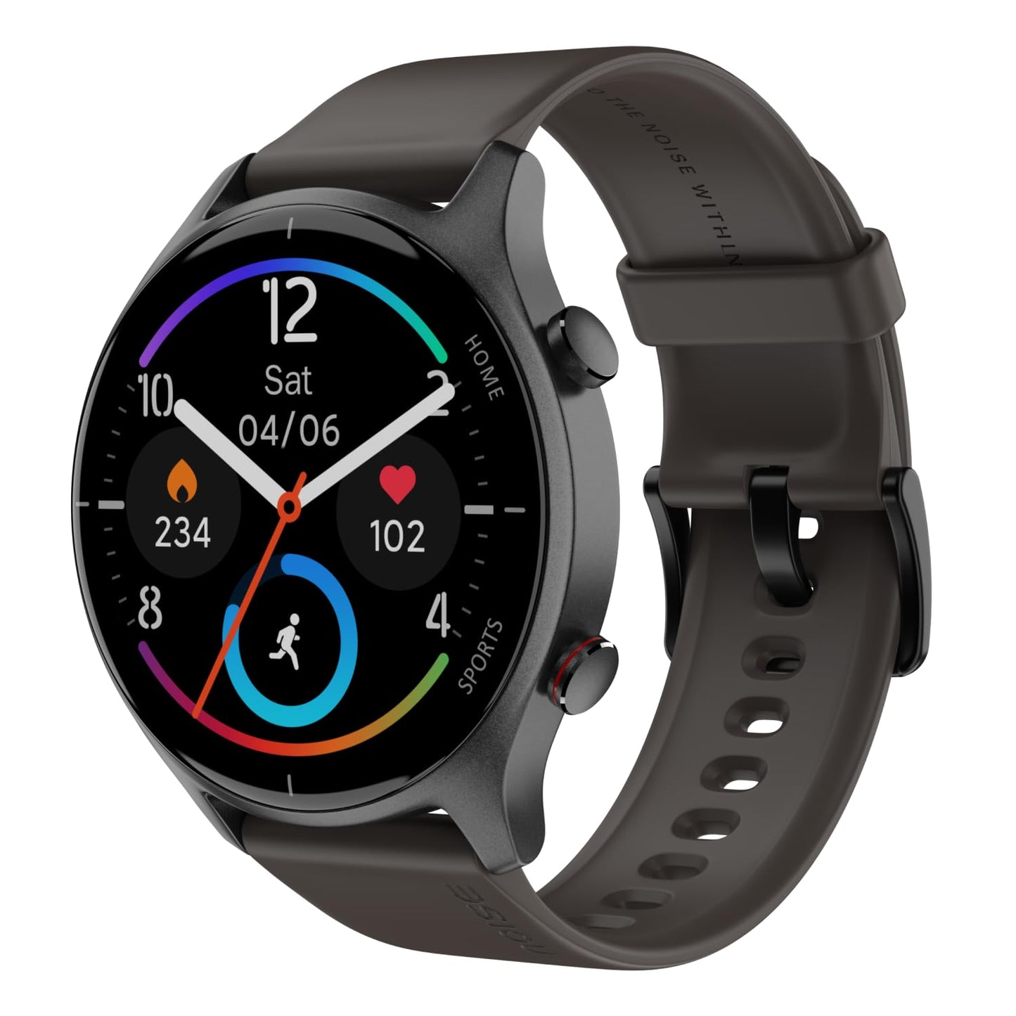 Noise Twist Go Round dial Smartwatch with BT Calling, 1.39" Display, Metal Build, 100+ Watch Faces, IP68, Sleep Tracking, 100+ Sports Modes, 24/7 Heart Rate Monitoring (Jet Black)