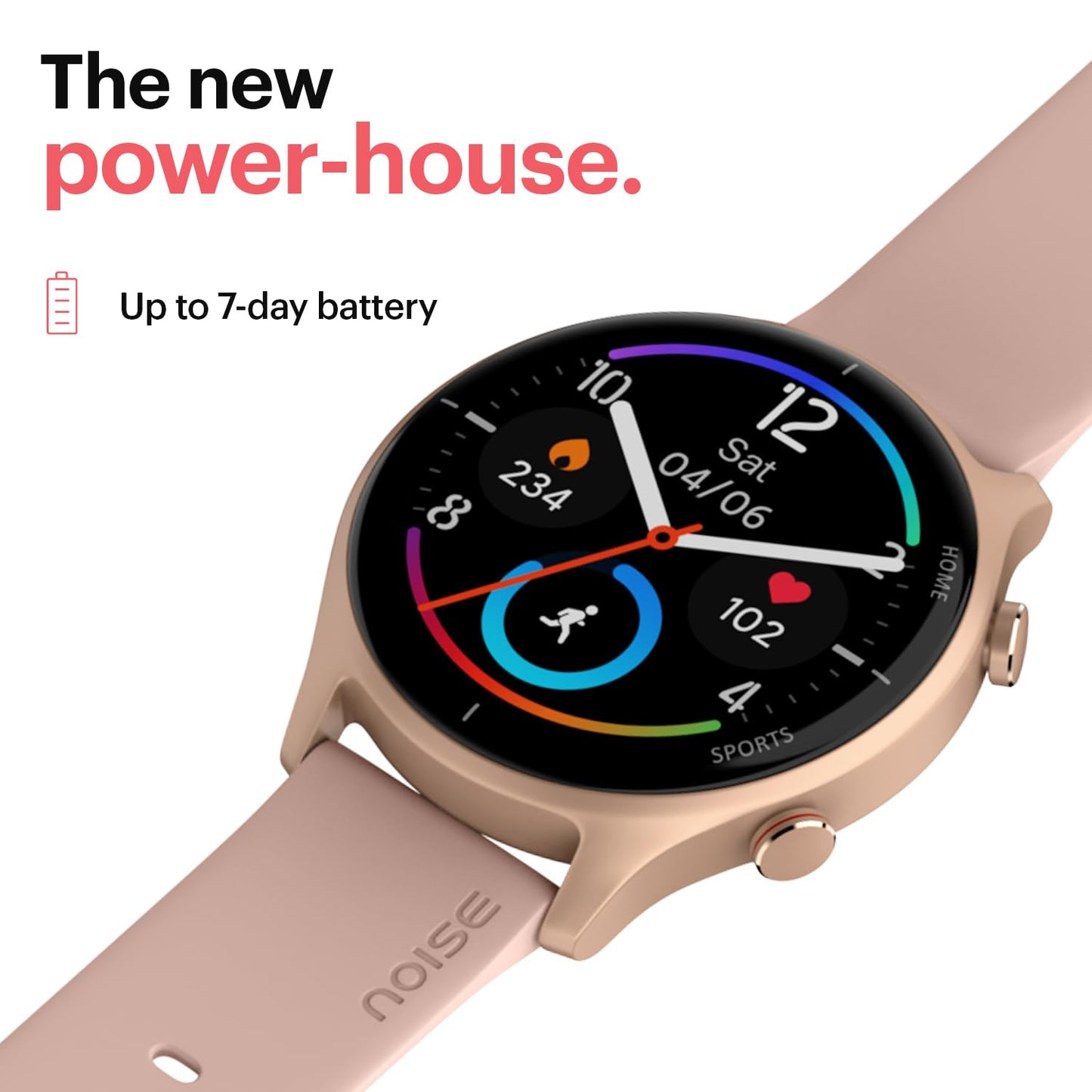 Noise Twist Go Round dial Smartwatch with BT Calling, 1.39" Display, Metal Build, 100+ Watch Faces, IP68, Sleep Tracking, 100+ Sports Modes, 24/7 Heart Rate Monitoring (Jet Black)