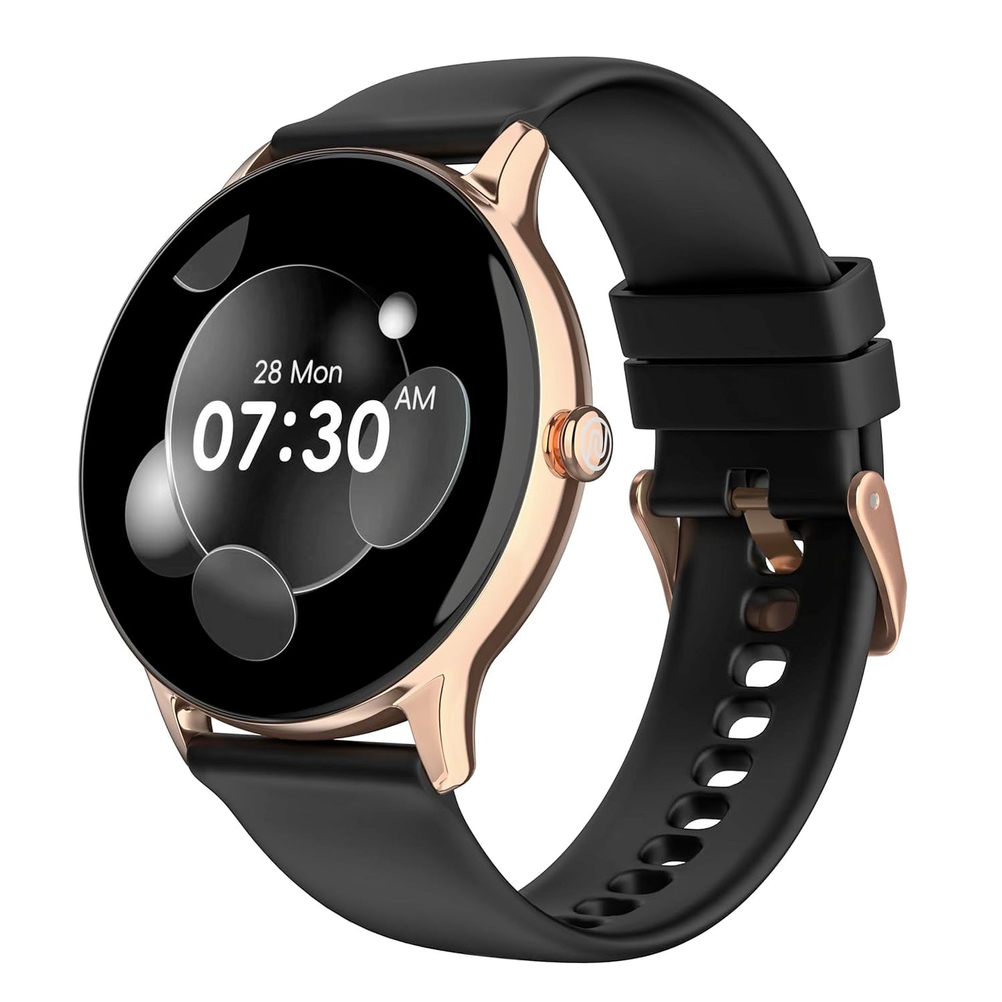 Noise Twist Go Round dial Smartwatch with BT Calling, 1.39" Display, Metal Build, 100+ Watch Faces, IP68, Sleep Tracking, 100+ Sports Modes, 24/7 Heart Rate Monitoring (Jet Black)