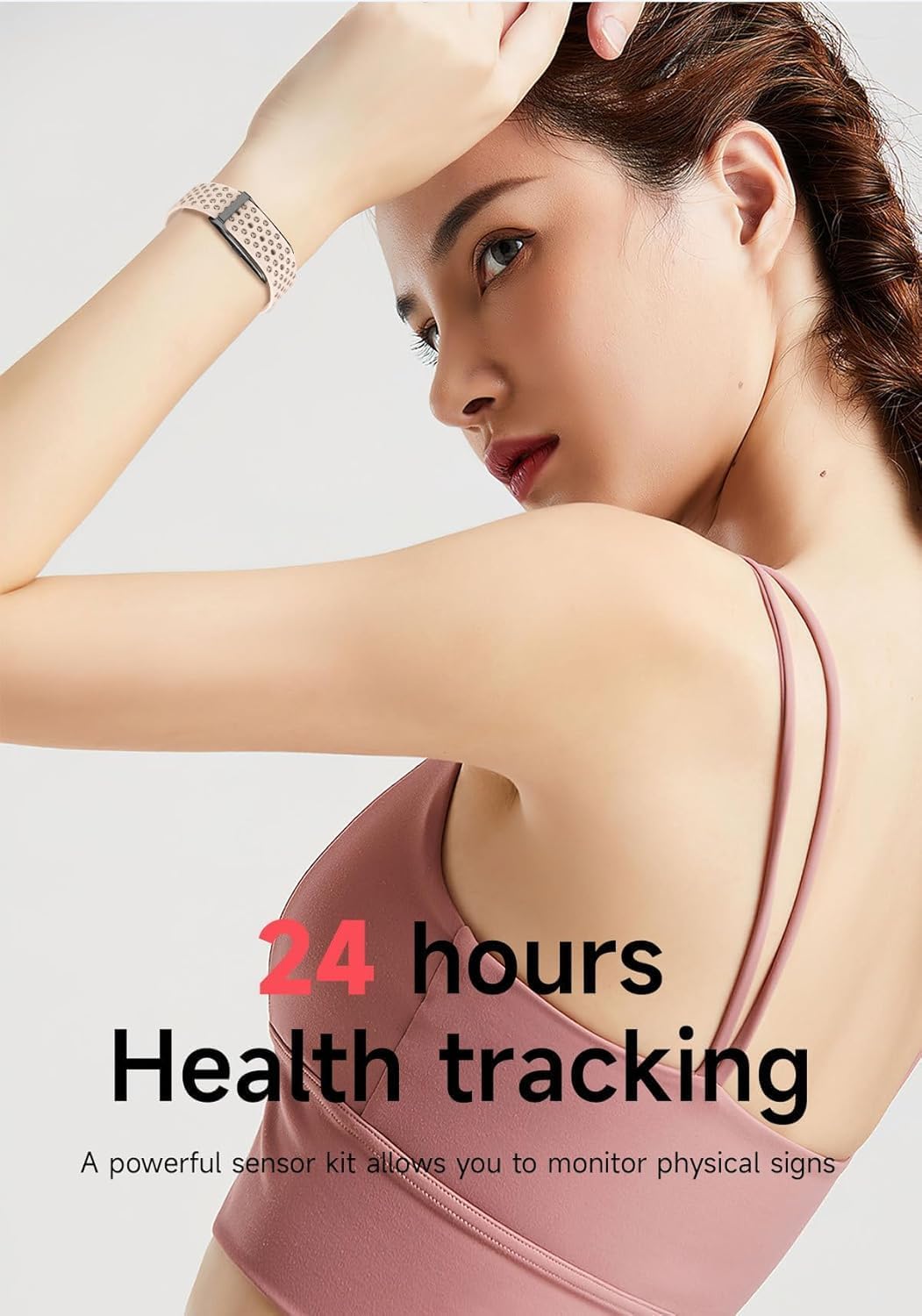 Smart Bracelet for Men Women, Wearable Health Activity Fitness Trackers Sports Monitoring Sleep Tracker with Free APP and 2 Bands (JF21)