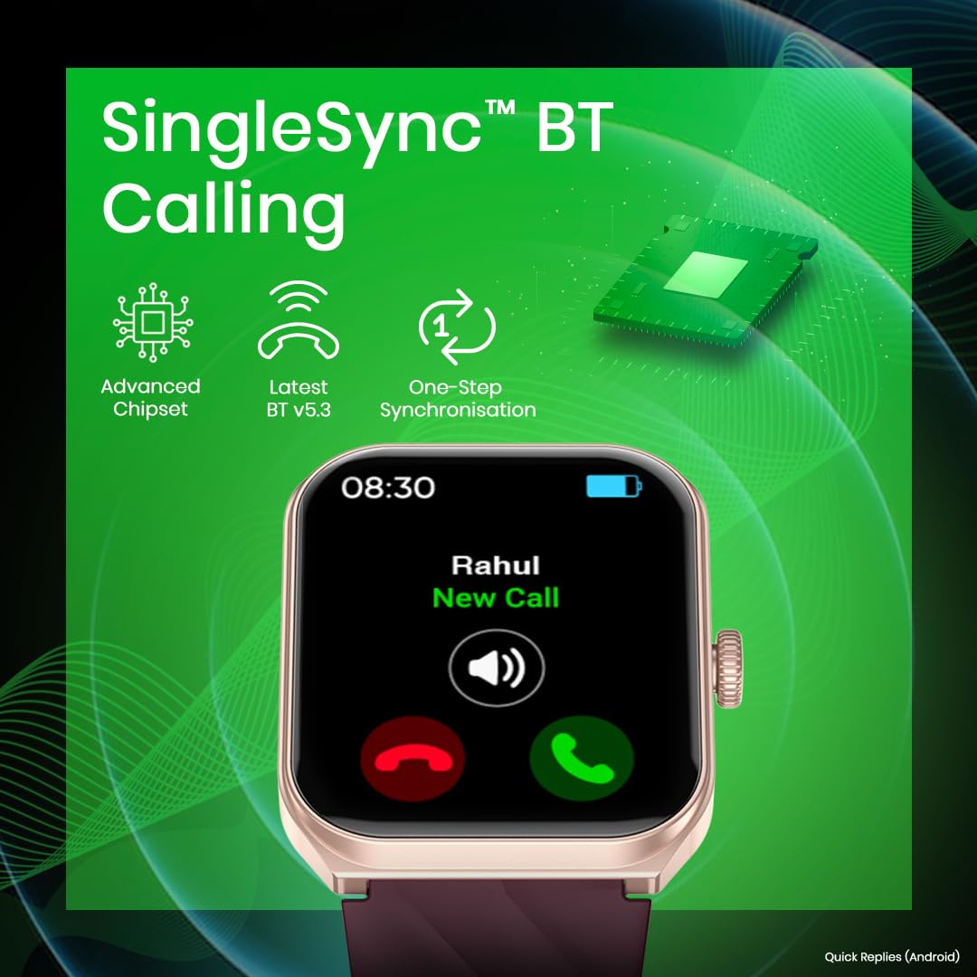 Fastrack Limitless Glide X 1.83" Smart Watch with Ultra UV HD Display, SpO2, Heart Rate & Sleep Tracking, Bluetooth Calling, 100+ Sports Modes, 5-Day Battery, Smartwatch for Men & Women (Black)