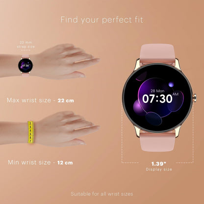 Noise Twist Go Round dial Smartwatch with BT Calling, 1.39" Display, Metal Build, 100+ Watch Faces, IP68, Sleep Tracking, 100+ Sports Modes, 24/7 Heart Rate Monitoring (Jet Black)