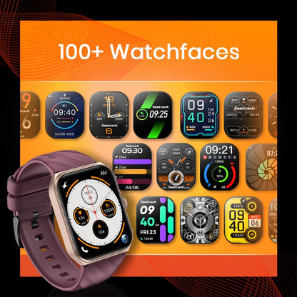 Fastrack Limitless Glide X 1.83" Smart Watch with Ultra UV HD Display, SpO2, Heart Rate & Sleep Tracking, Bluetooth Calling, 100+ Sports Modes, 5-Day Battery, Smartwatch for Men & Women (Black)
