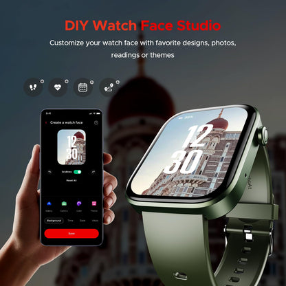 Boat Storm Call 3 w/TBT Navigation, Daily Activity Tracker, DIY Watch Face Studio,700+ Active Modes, 1.83" (4.6 cm) HD Display Fitness Smart Watch for Men & Women(Active Black)