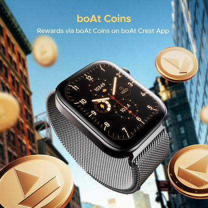 Boat Storm Call 3 w/TBT Navigation, Daily Activity Tracker, DIY Watch Face Studio,700+ Active Modes, 1.83" (4.6 cm) HD Display Fitness Smart Watch for Men & Women(Active Black)