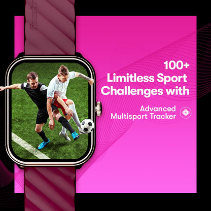 Fastrack Limitless Glide X 1.83" Smart Watch with Ultra UV HD Display, SpO2, Heart Rate & Sleep Tracking, Bluetooth Calling, 100+ Sports Modes, 5-Day Battery, Smartwatch for Men & Women (Black)