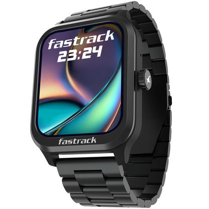 Fastrack Limitless Glide X 1.83" Smart Watch with Ultra UV HD Display, SpO2, Heart Rate & Sleep Tracking, Bluetooth Calling, 100+ Sports Modes, 5-Day Battery, Smartwatch for Men & Women (Black)