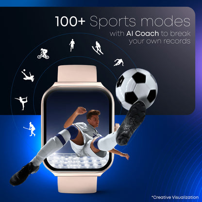 Fastrack Limitless Glide X 1.83" Smart Watch with Ultra UV HD Display, SpO2, Heart Rate & Sleep Tracking, Bluetooth Calling, 100+ Sports Modes, 5-Day Battery, Smartwatch for Men & Women (Black)