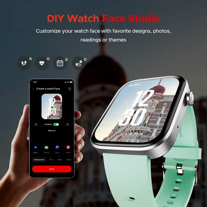 Boat Storm Call 3 w/TBT Navigation, Daily Activity Tracker, DIY Watch Face Studio,700+ Active Modes, 1.83" (4.6 cm) HD Display Fitness Smart Watch for Men & Women(Active Black)