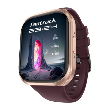 Fastrack Limitless Glide X 1.83" Smart Watch with Ultra UV HD Display, SpO2, Heart Rate & Sleep Tracking, Bluetooth Calling, 100+ Sports Modes, 5-Day Battery, Smartwatch for Men & Women (Black)