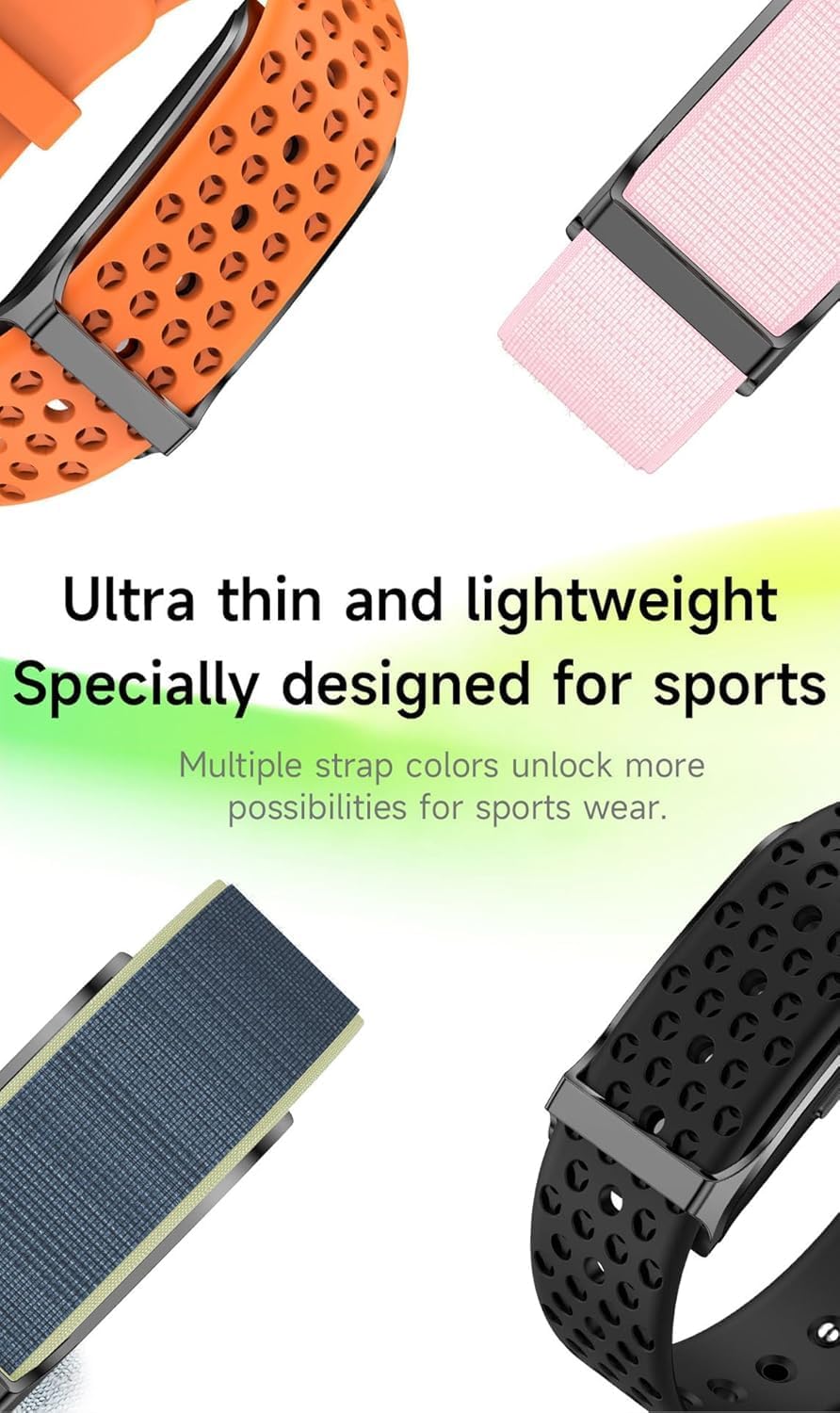 Smart Bracelet for Men Women, Wearable Health Activity Fitness Trackers Sports Monitoring Sleep Tracker with Free APP and 2 Bands (JF21)