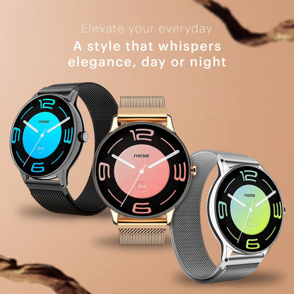 Noise Twist Go Round dial Smartwatch with BT Calling, 1.39" Display, Metal Build, 100+ Watch Faces, IP68, Sleep Tracking, 100+ Sports Modes, 24/7 Heart Rate Monitoring (Jet Black)