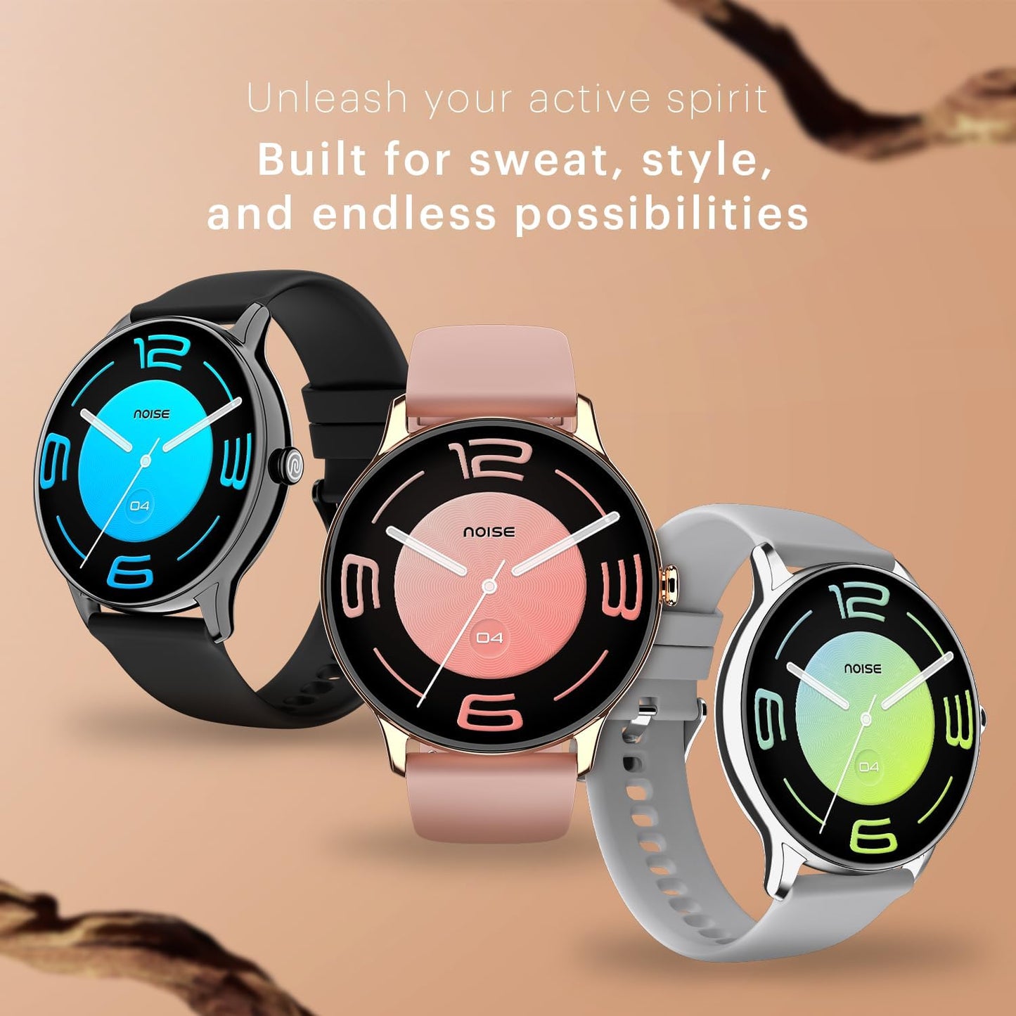 Noise Twist Go Round dial Smartwatch with BT Calling, 1.39" Display, Metal Build, 100+ Watch Faces, IP68, Sleep Tracking, 100+ Sports Modes, 24/7 Heart Rate Monitoring (Jet Black)