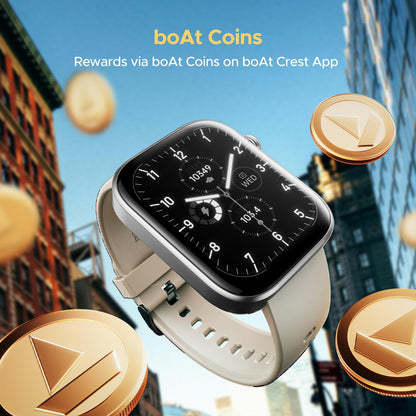 Boat Storm Call 3 w/TBT Navigation, Daily Activity Tracker, DIY Watch Face Studio,700+ Active Modes, 1.83" (4.6 cm) HD Display Fitness Smart Watch for Men & Women(Active Black)