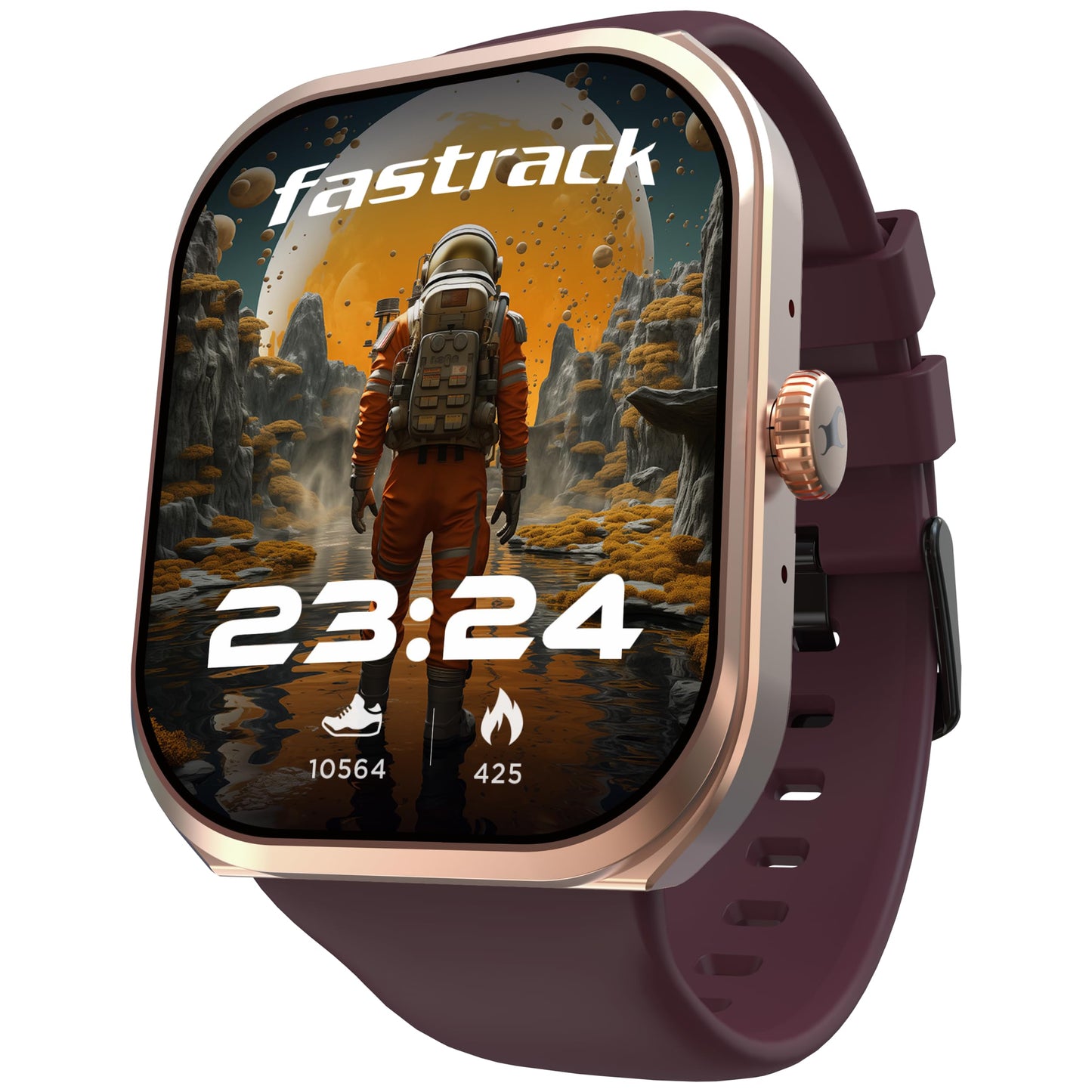 Fastrack Limitless Glide X 1.83" Smart Watch with Ultra UV HD Display, SpO2, Heart Rate & Sleep Tracking, Bluetooth Calling, 100+ Sports Modes, 5-Day Battery, Smartwatch for Men & Women (Black)