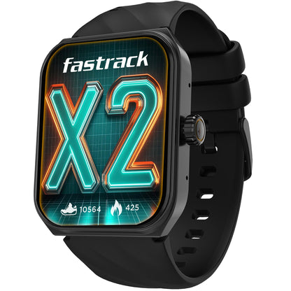 Fastrack Limitless Glide X 1.83" Smart Watch with Ultra UV HD Display, SpO2, Heart Rate & Sleep Tracking, Bluetooth Calling, 100+ Sports Modes, 5-Day Battery, Smartwatch for Men & Women (Black)