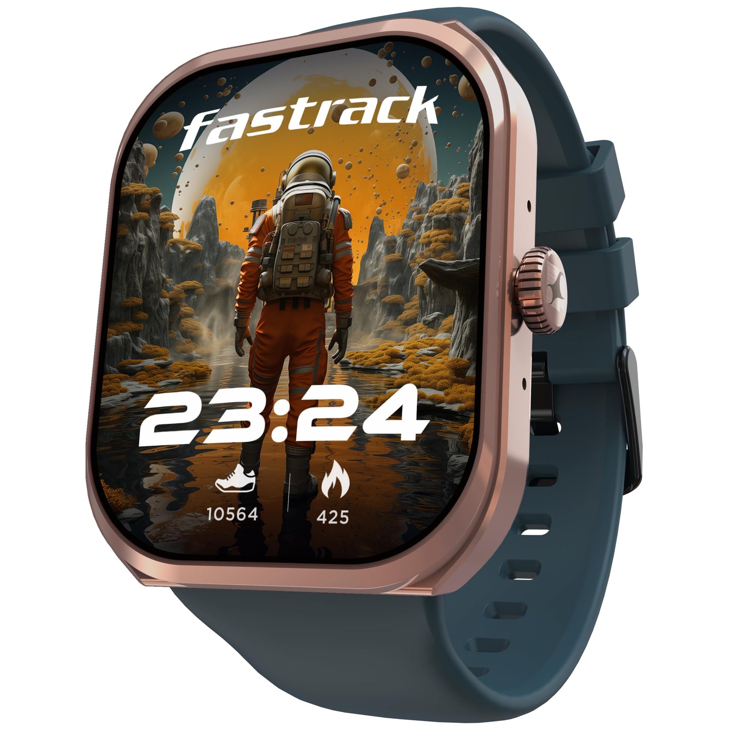 Fastrack Limitless Glide X 1.83" Smart Watch with Ultra UV HD Display, SpO2, Heart Rate & Sleep Tracking, Bluetooth Calling, 100+ Sports Modes, 5-Day Battery, Smartwatch for Men & Women (Black)